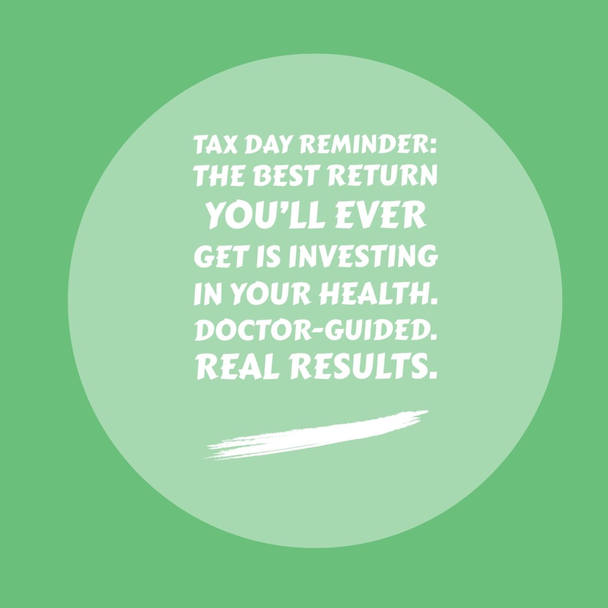 Tax Day invest in Health
