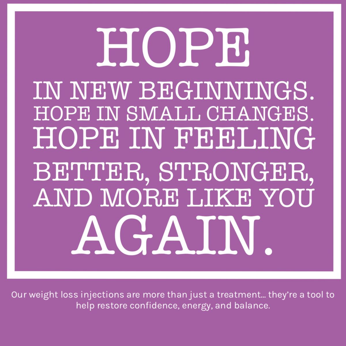 April, Hope Weight Loss Injections